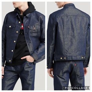 NWT Levi’s Mens Trucker Denim Jacket with Gold
